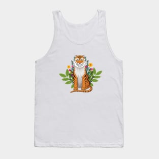 Floral Tiger Tank Top